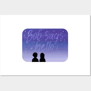 Bob Says Hello Silhouette Posters and Art